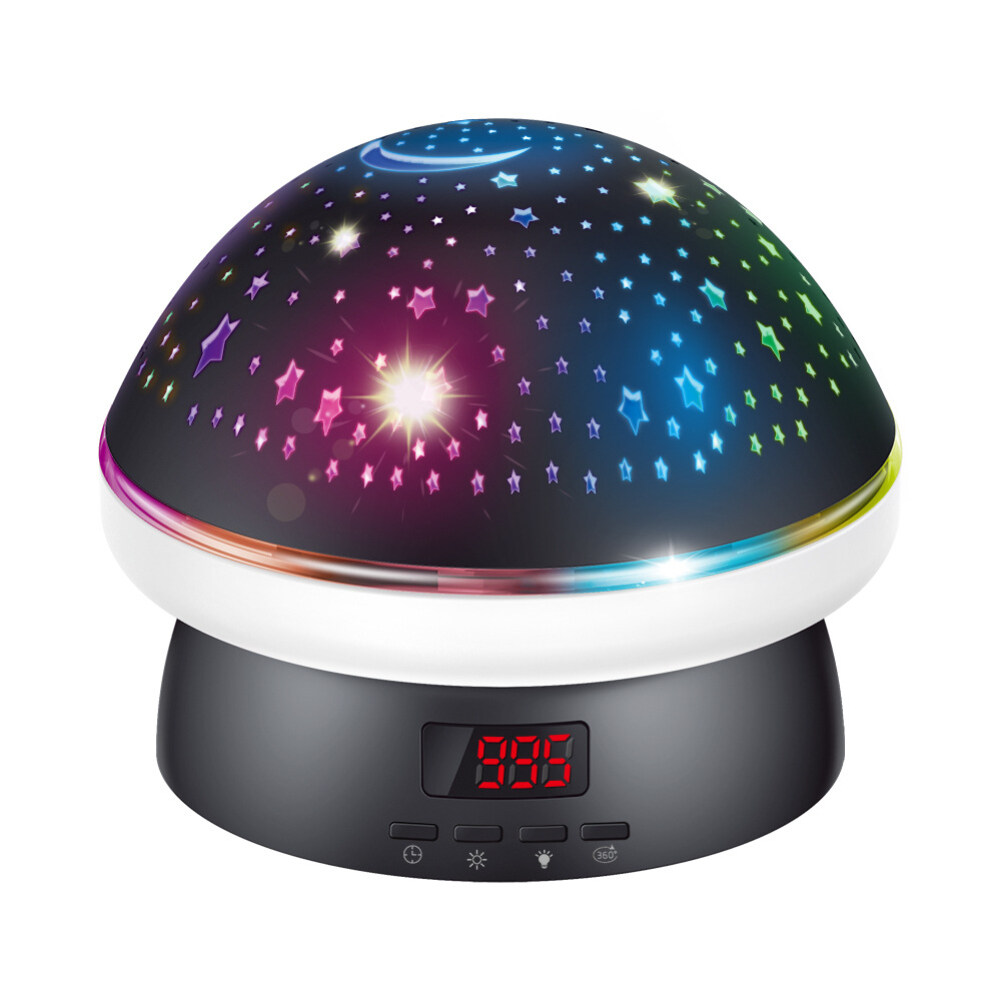 ใหม่ Galaxy โปรเจคเตอร์ Starry Sky หมุน LED เห็ด Night Light Planetarium ห้องนอนเด็ก Star Night Lights Moon Light Lamp