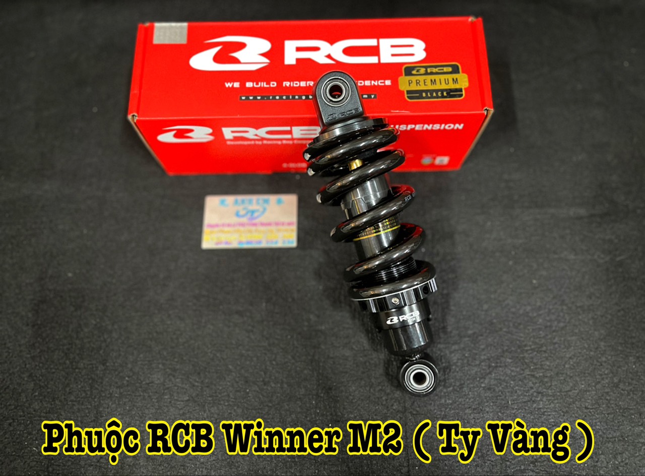 Phuộc RCB Winner / Sonic ( Mẫu M2 Đen Ty Vàng ) Hàng Chính Hãng
