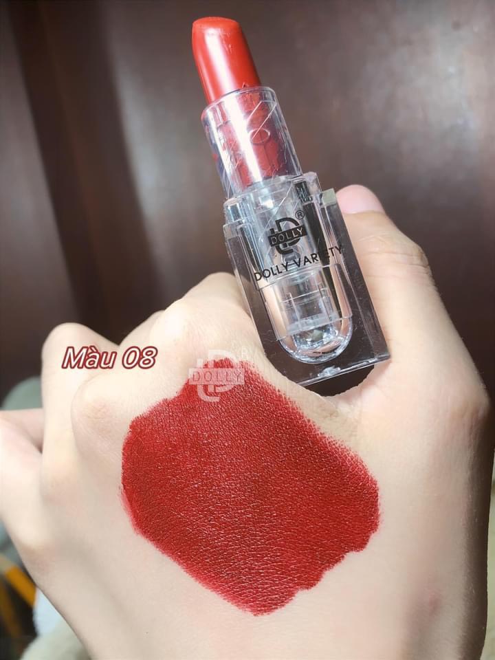 Son thỏi lì siêu mịn môi DOLLY VARIETY [Màu Đỏ vintage]
