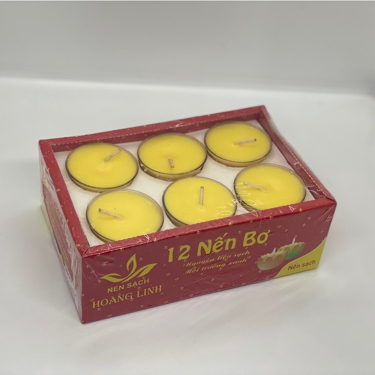 nến bơ sạch tealight 100 viên cháy 2h