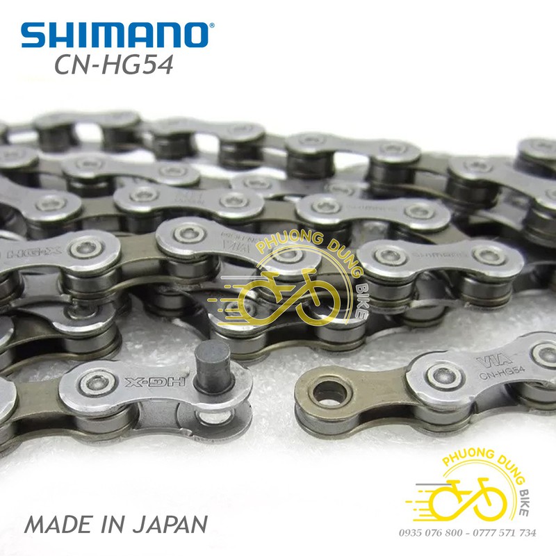 Xích sên xe đạp shimano deore cn-hg54 10 speed - hàng chính hãng
