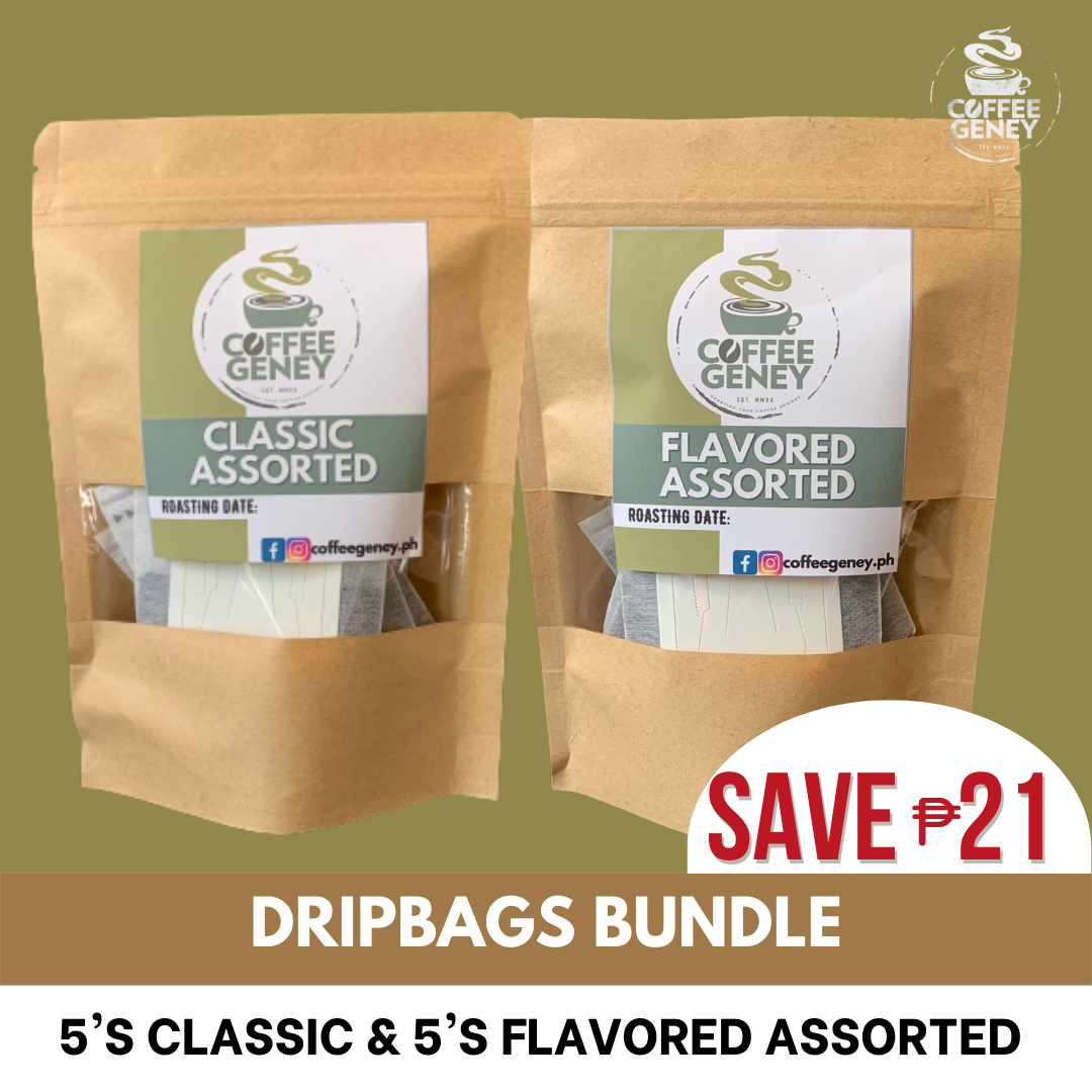 Coffee Drip Bags Bundle 5's Classic Assorted + 5's Flavored Assorted (BEST SELLER DRIP BAGS