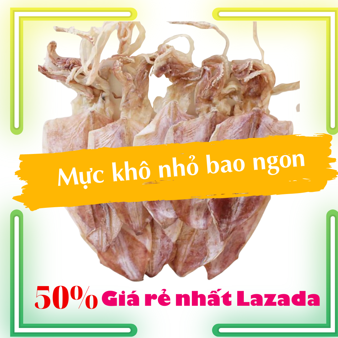 [Siêu Rẻ] 1Kg Khô Mực Mini Ngon Ngọt (130-150 con 1kg) - Đặc Sản Thịnh Long JoJo Seafood