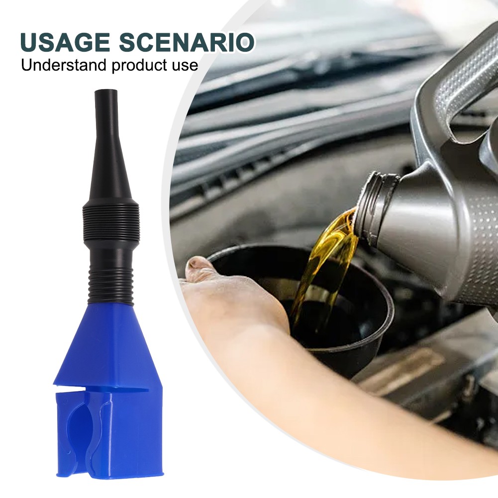 [AUTOMARTSHOP] Flexible Oil Funnel Tool Multi Purpose Snap Funnel for Easy Liquid Transfer