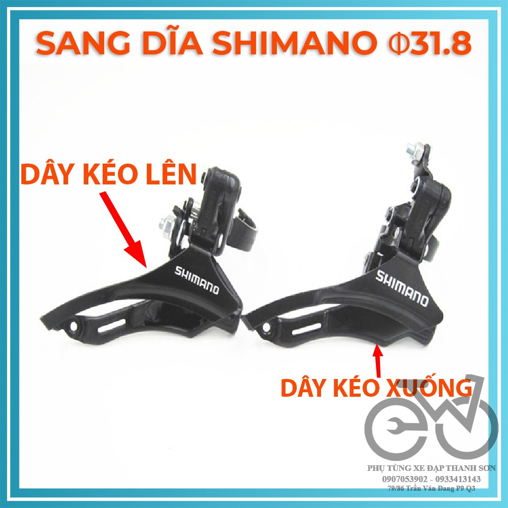 Sang dĩa xe đạp - gạt dĩa xe đạp thể thao 31.8mm