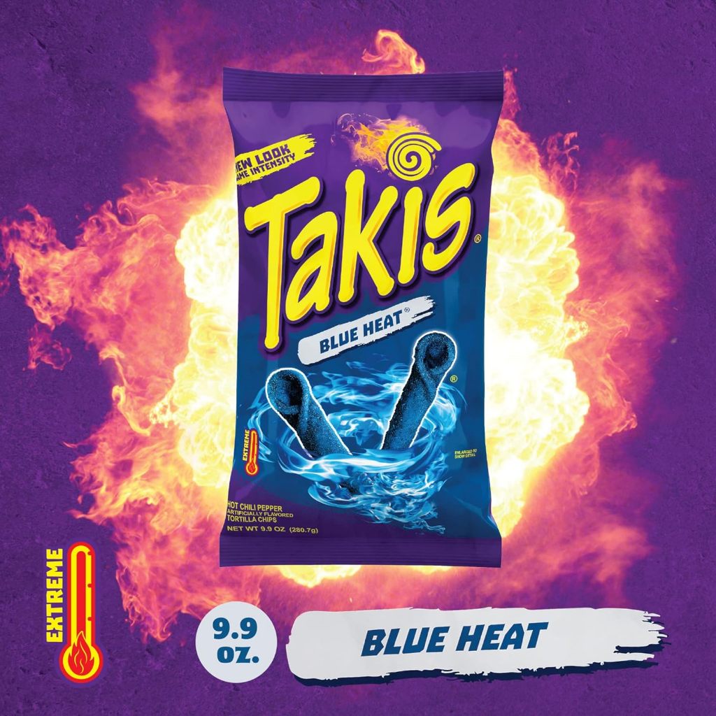 Cỡ Lớn 280g Bánh Snack chips Takis Blue Heat Bim Bim Xanh nổi tiếng từ Mỹ bay Air