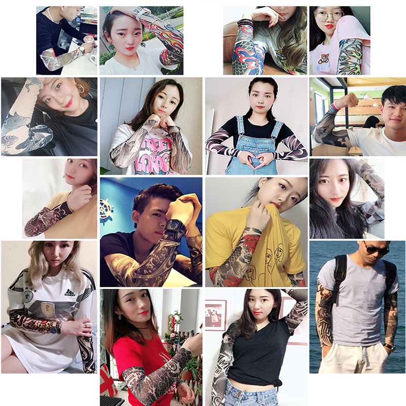 Yuanyan%20Fashion%20New%20Men%20Flower%20Arm%20Tattoo%20Sleeves%20Seamless%20Outdoor%20Sunscreen%20Arm%20Sleeves%20Sun%20Uv%20Protection%20Arm%20Warmers%20for%20Women%20-%20Image%203