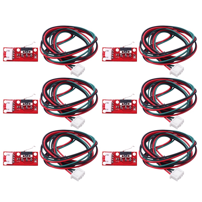 6Pcs Mechanical Endstop Limit Switch Press Switch Module For 3D Printer Makerbot Prusa Mendel Reprap Cnc Arduino Mega 2560 1280 Ramps 1.4 Lkb01