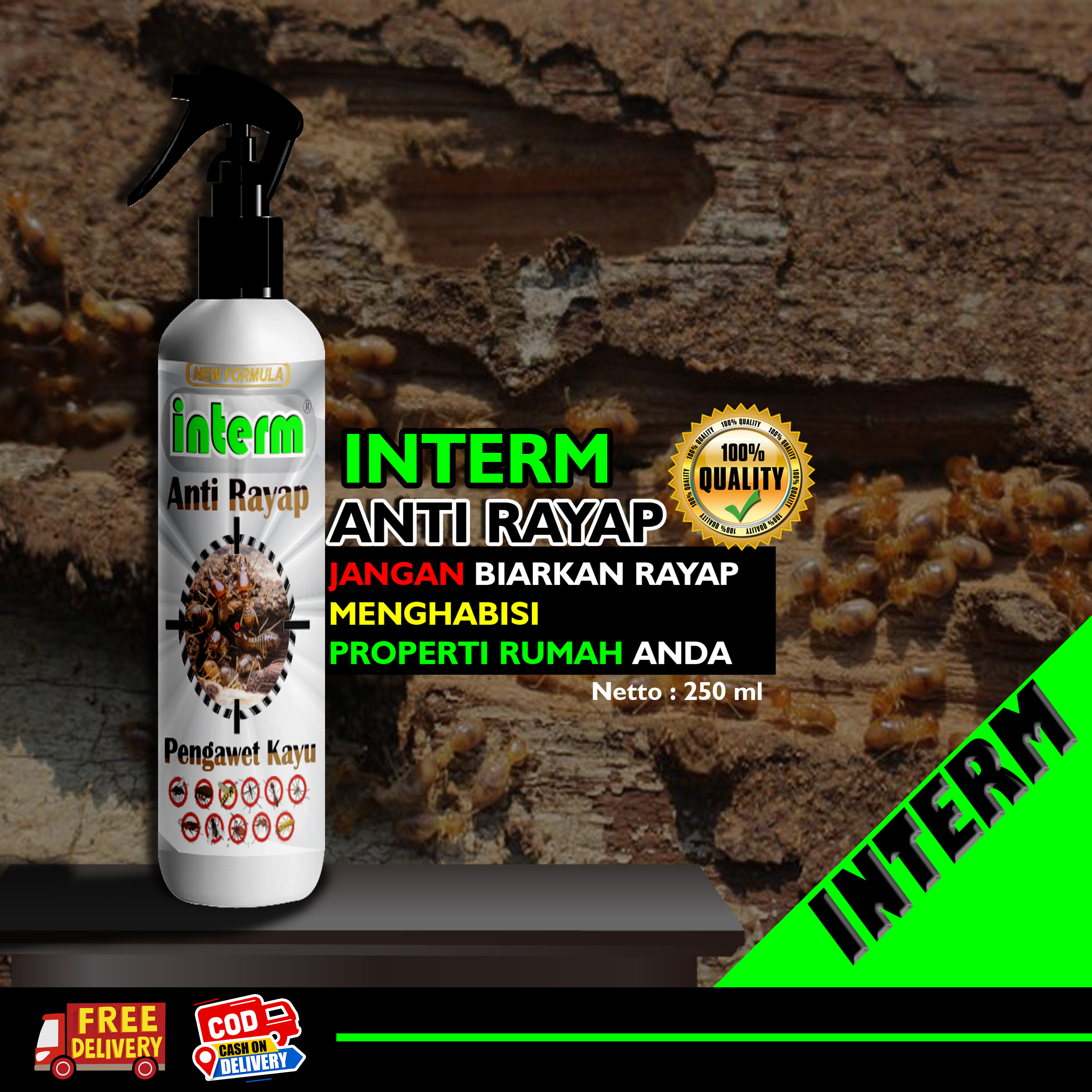 Pembasmi Rayap Anti Rayap Dan Pengawet Kayu 250ml Lazada Indonesia 2758