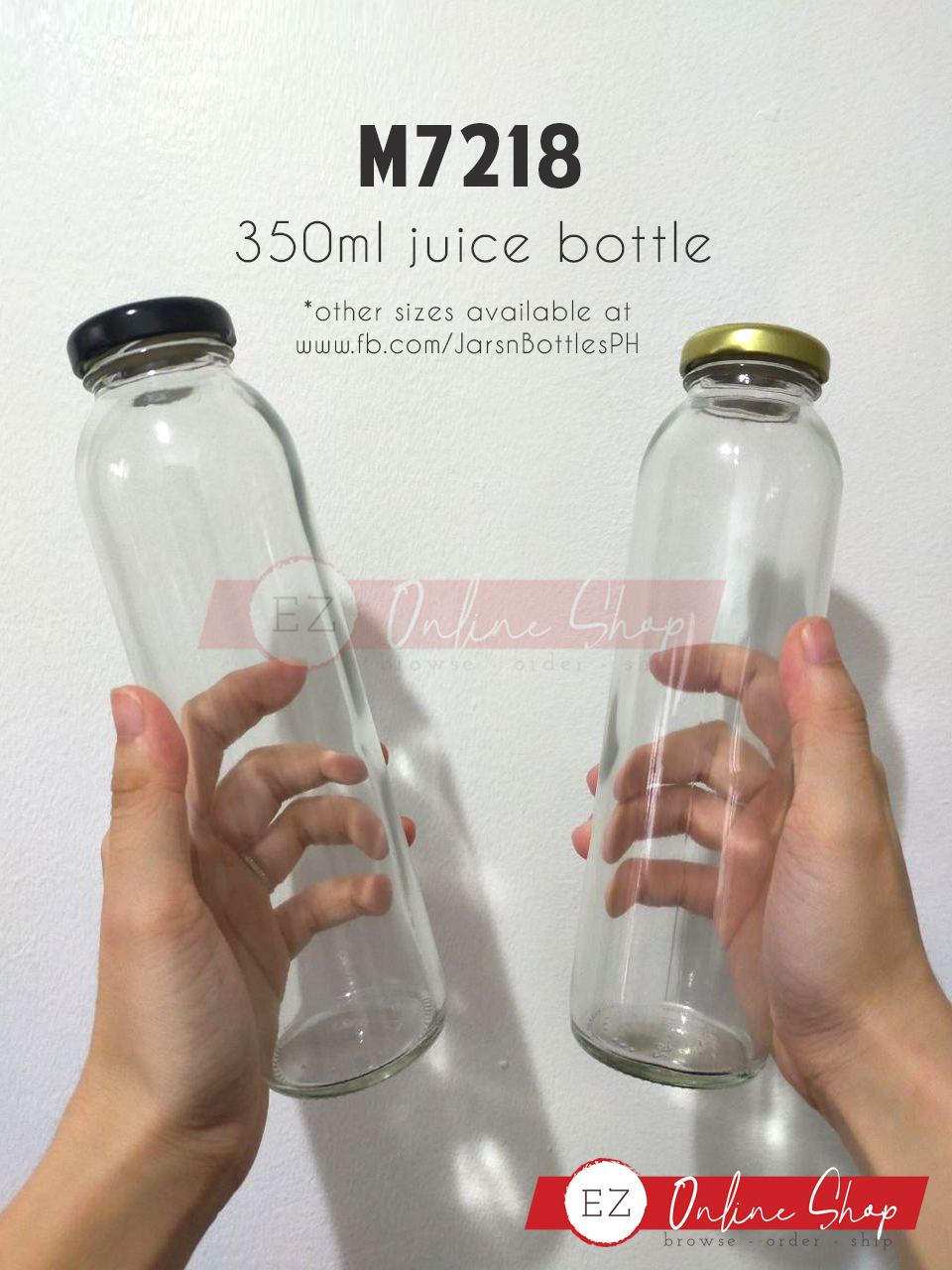 M7218 350ml Glass Bottle (Box of 24 w/ free plastic seals) Lazada PH