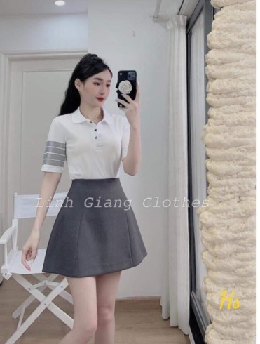 Áo polo cổ bẻ vạch tay HSU1