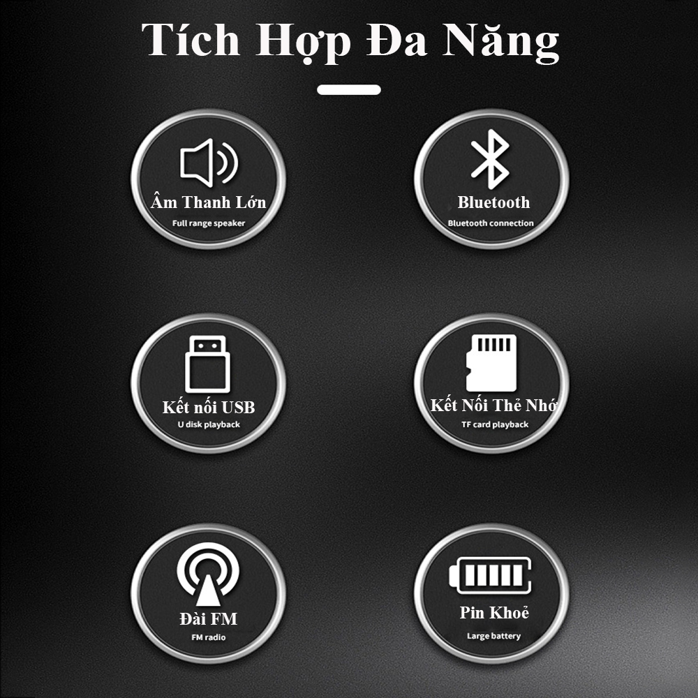 Loa bluetooth hát karaoke kèm mic, loa bluetooth hát karaoke mini, loa kẹo kéo mini giá rẻ, loa karaoke bluetooth gia đình. Bảo hành 1 năm, 7 ngày đầu lỗi đổi mới.