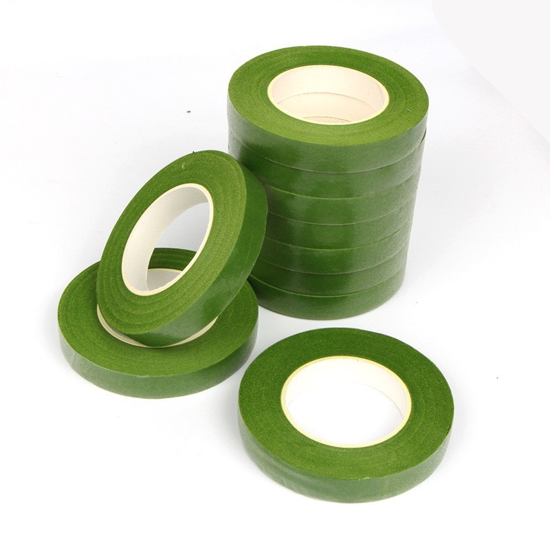 Băng keo quấn cành Băng dính cuốn cành hoa giả cuộn băng keo sáp quấn cành làm hoa kẽm nhung
