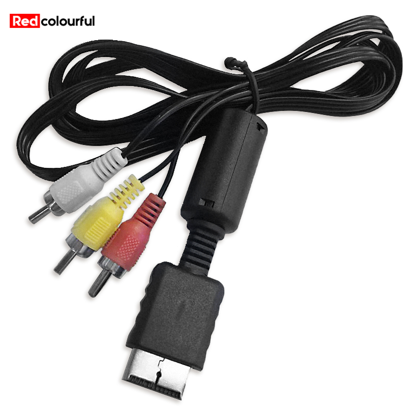 Redcolourful 1.8m 3rca Tv Adapter Av Cable Audio Video Cable For Ps2 Ps3 Multimedia Audio Cable