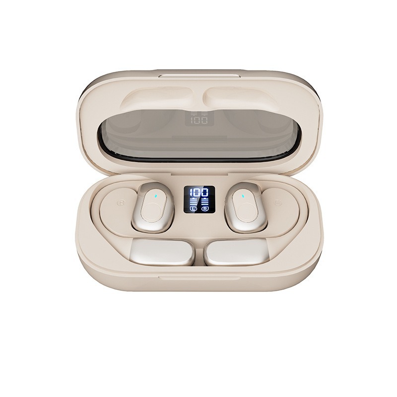 Wireless Bluetooth 5.3 Earphones Game Mode Dual Mics Bone Conduction Open Ear True Hearphone Sport Headset HD Call Noise Reduction