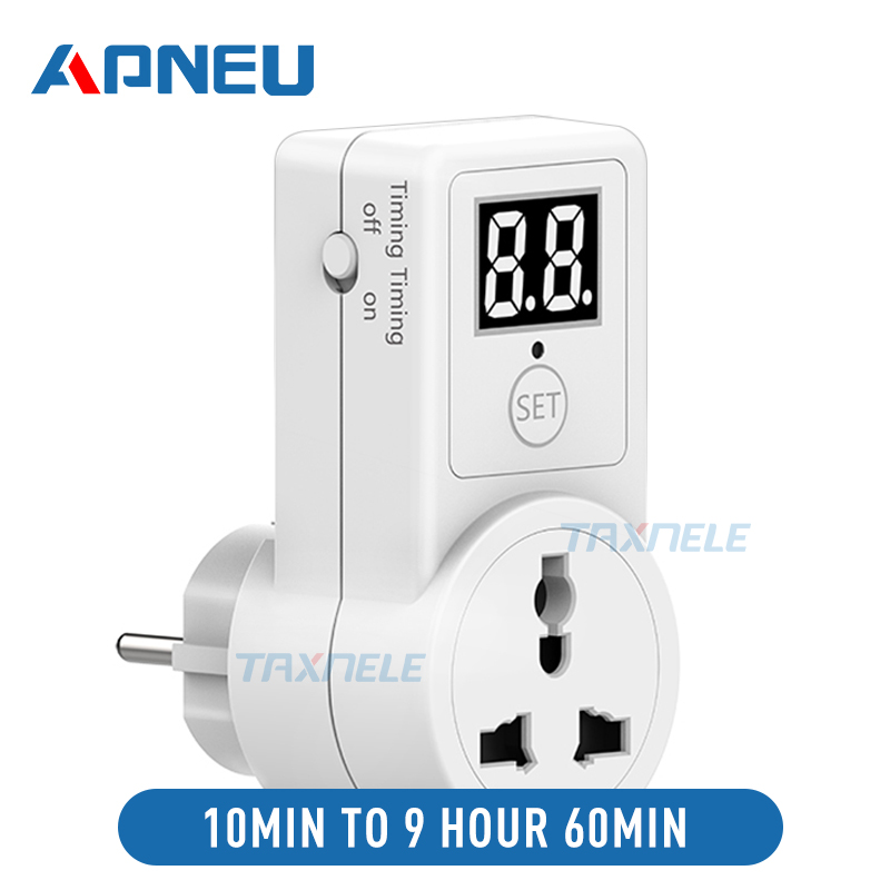 NEW 【Too much love!】digital Countdown Timer Switch Socket Plug-in Time ...