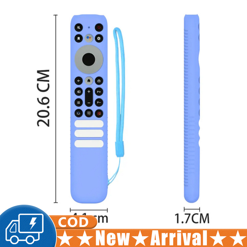 Silicone Remote Protective Case Replacement Controller Sleeve With Lanyards Compatible For TCL RC902V FMR1 Remote Controls