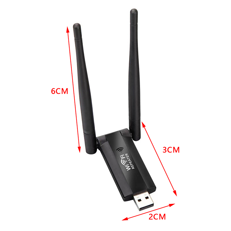 USB 2.4G 300Mbps Wireless WiFi Repeater Extender Router WiFi Signal Amplifier Booster Long Range Wi-Fi Repeater Access Point. 
