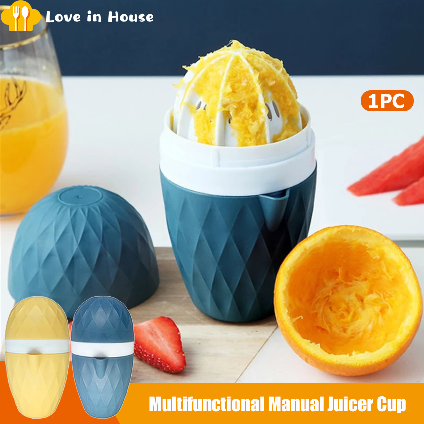 1Pc Multifunctional Manual Juicer Portable Mini Juicer Cup Manual Lemon Juicer