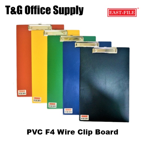 PVC F4 Wire Clip Board / F4 Clip Board Lazada