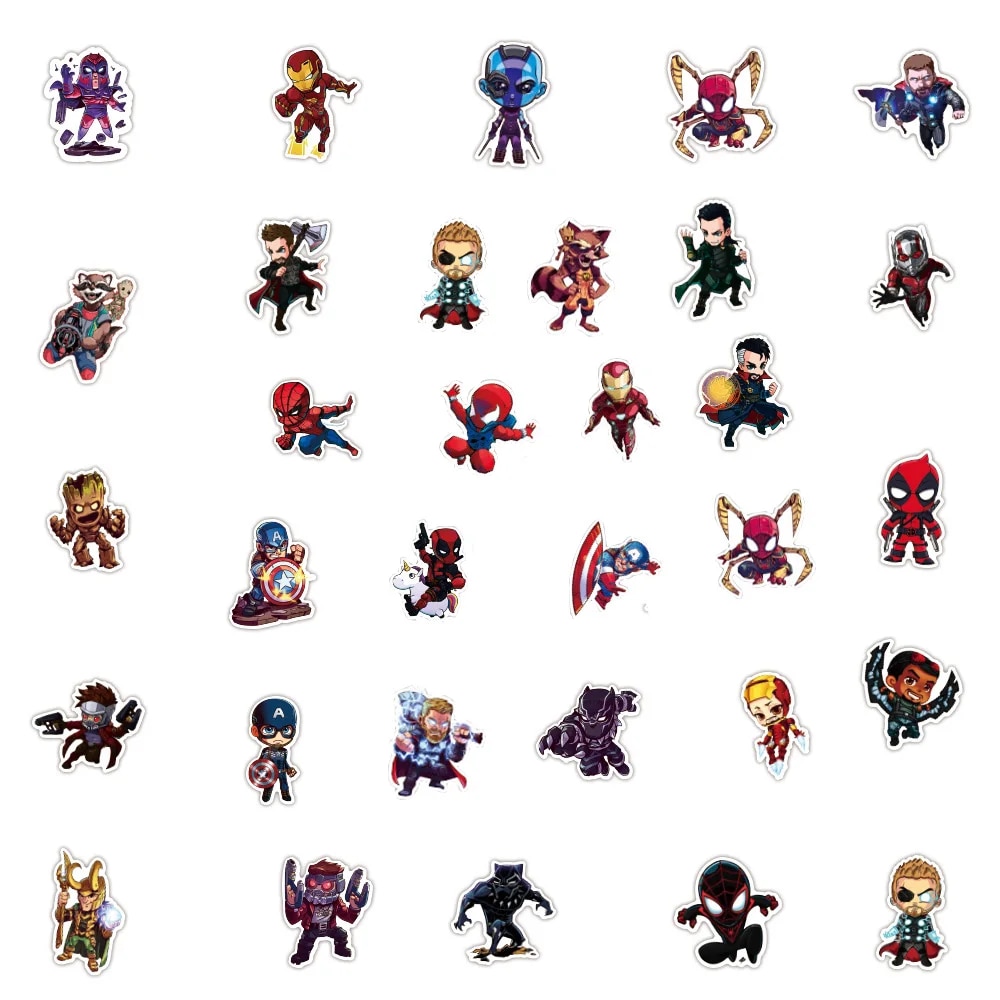 10/30/50/100PCS%20Disney%20Marvel%20The%20Avengers%20Cute%20Super%20Hero%20Cartoon%20Stickers%20Graffiti%20Decals%20Laptop%20Car%20Bike%20Toy%20Sticker%20for%20Kids%20-%20Image%2010