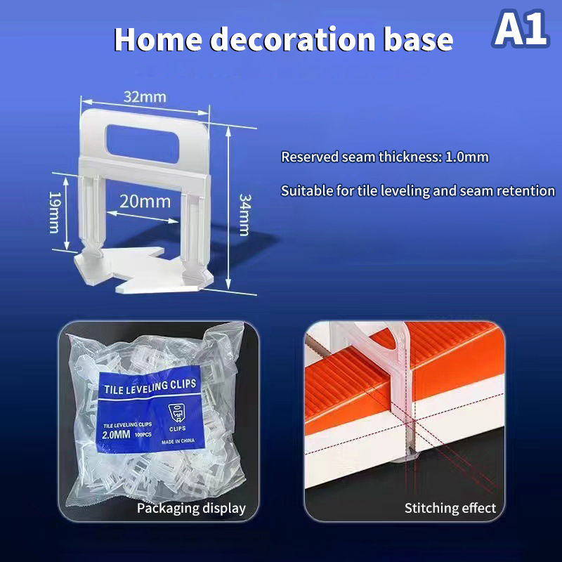 100PCS%201-3MM%20Tile%20Leveling%20Spacers%20System%20Clip%20Kit%20Construction%20Tools%20For%20Laying%20Flooring%20Tiles%20Leveler%20Home%20Decoration%E3%80%80Netiie%20-%20Image%209