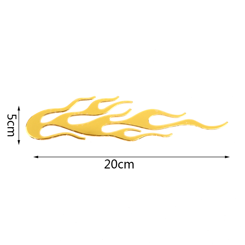 [Chandrae] Miếng dán phản quang lửa 3D xe máy xe hơi đề can Vinyl Phản Quang 20x4cm