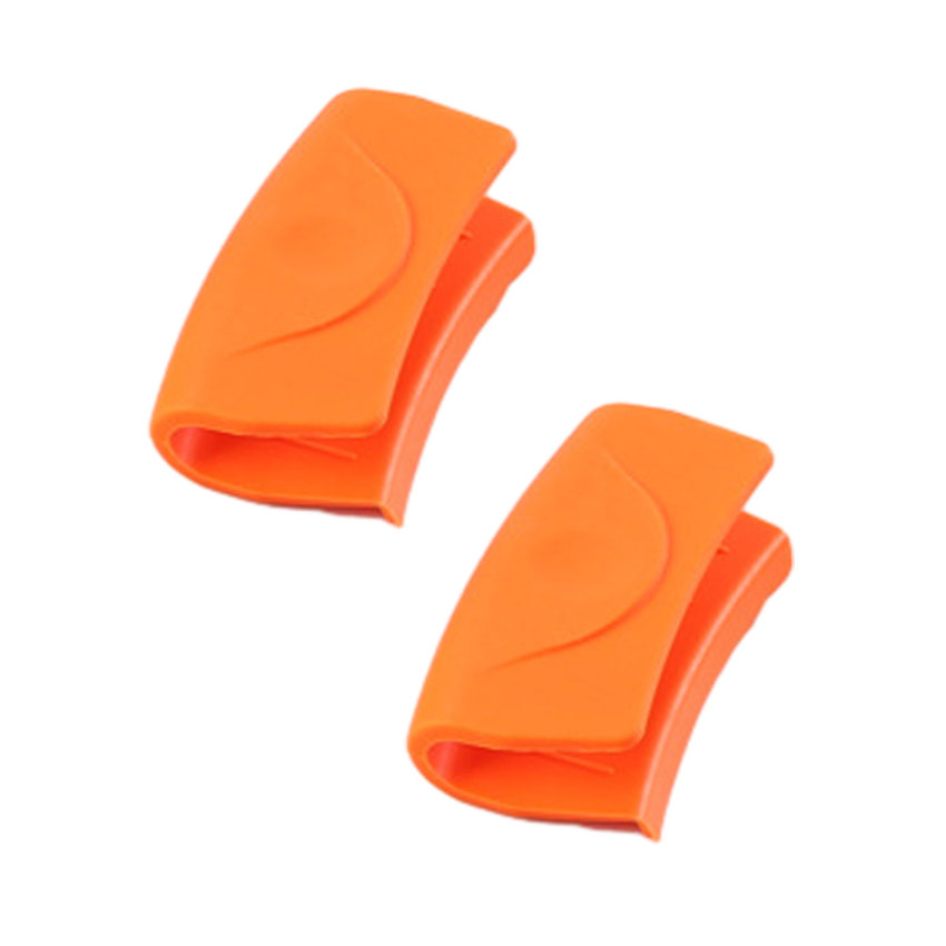 1pair Thicken Silicone Oven Mitts Glo ves Resistant Anti Scalding Non Slip Heat Insulation Clip for Kitchen Cooking Baking. 