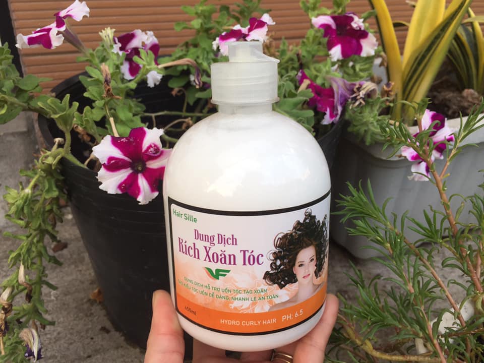 Dung dịch kích xoăn tóc uốn lạnh - nóng dành cho tóc uốn khó xoăn, mau nhả lọn TVF 450 ml
