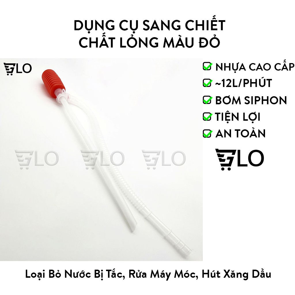 Dụng Cụ Hút, Sang Chiết Nước, Xăng Dầu, Chất Lỏng Đa Năng Màu Đỏ