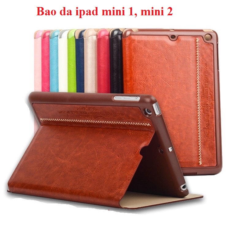 bao da KaKu cho ipad mini 1, mini 2, mini 3, mini 4, mini 5 giá rẻ tích hợp chân đế, tắt mở cảm ứng máy