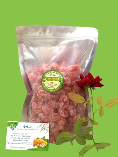 Ô mai xí muội đào hồng bao tử đặc sản lào cai - túi 1kg