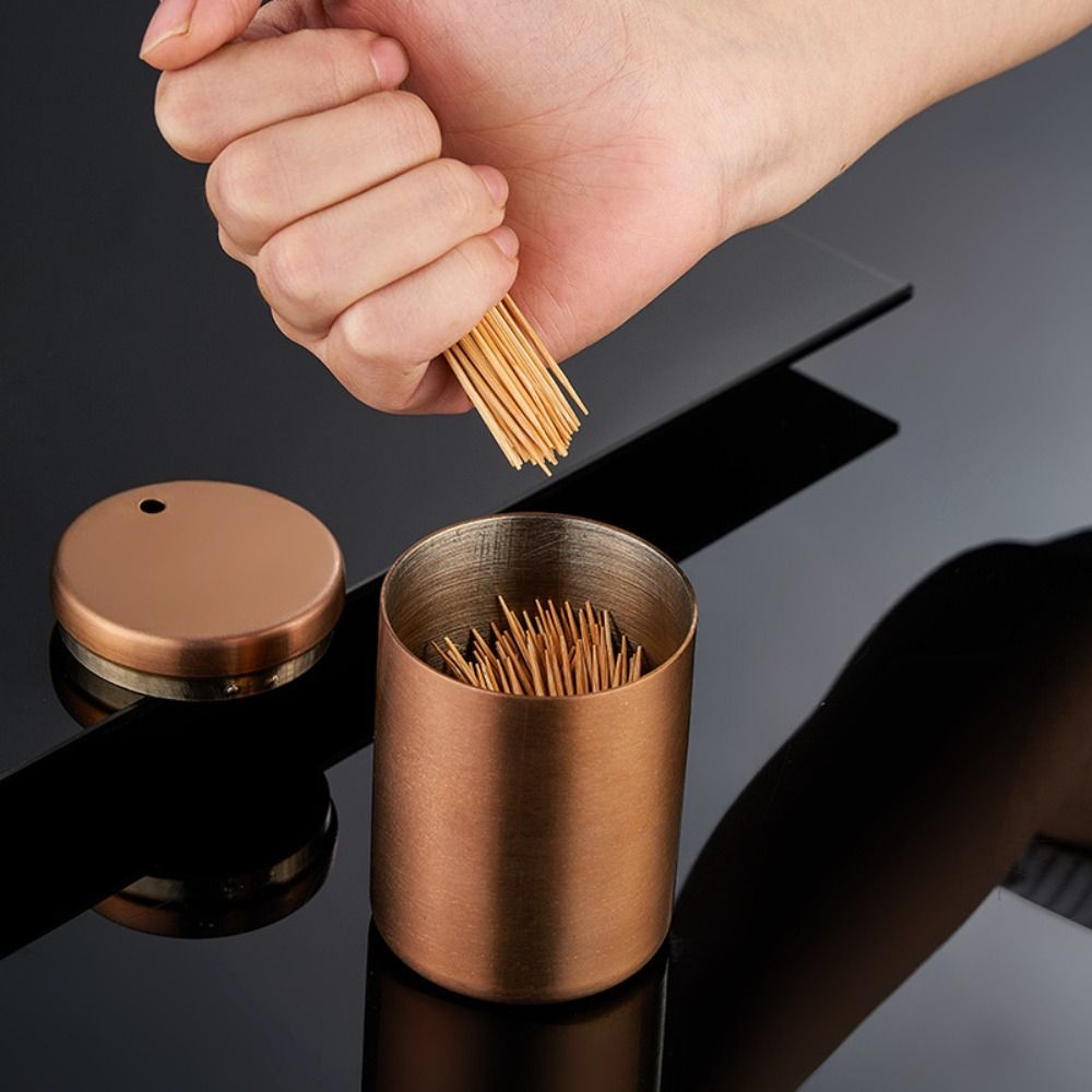 Brightrail hộ gia đình sáng tạo bảng chống bụi dung tích lớn oothpick hộp lưu trữ Lọ đựng tăm máy chia nhả tăm