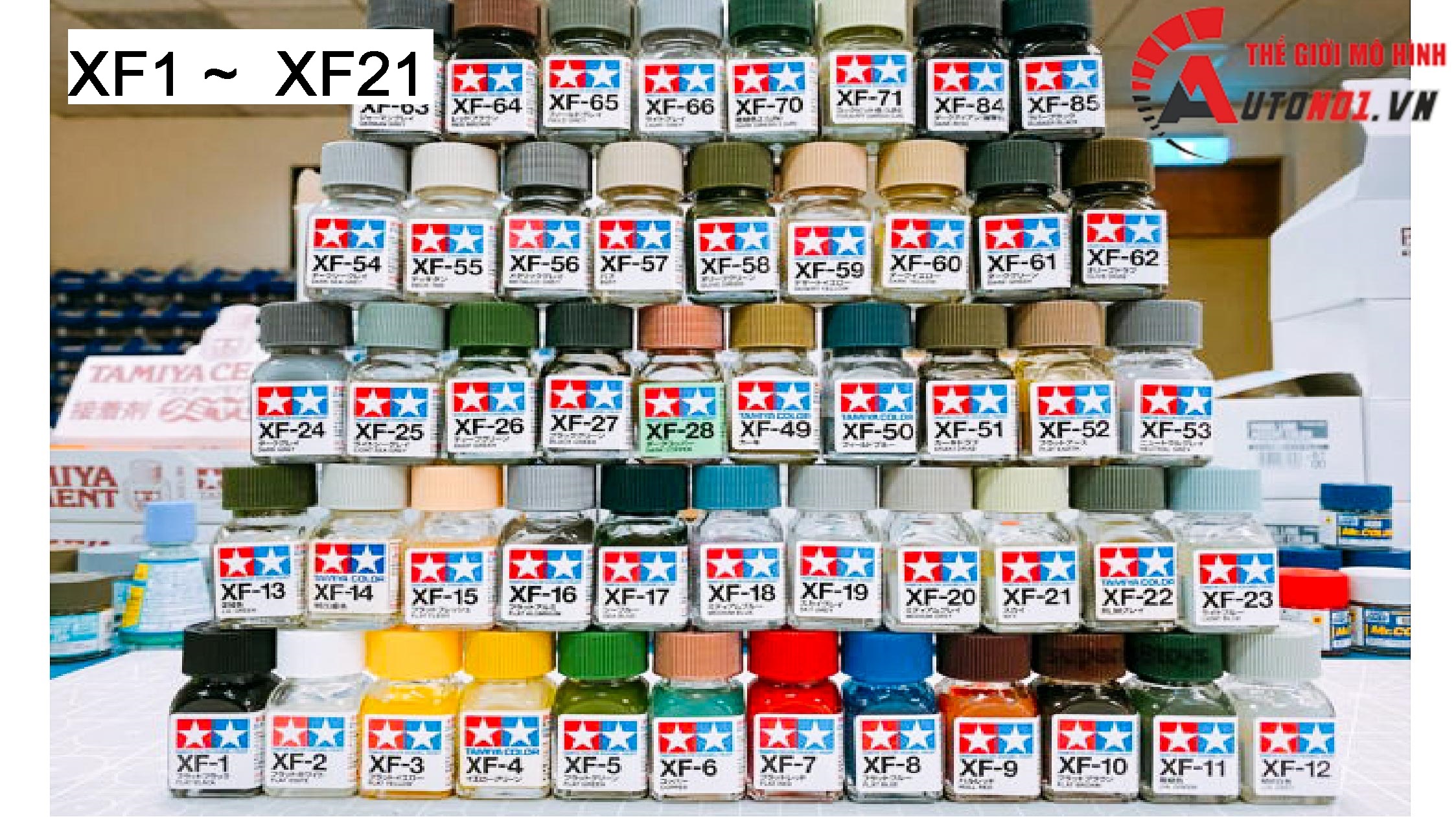 Enamel ( XF1 ~  XF21 ) sơn mô hình gốc dầu 10ML Tamiya