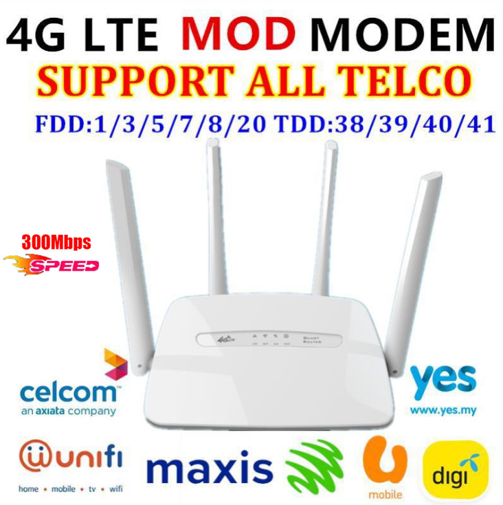 ✨Khuyến mãi✨ Bộ Phát Wifi Từ SIM 4g/5g LTE 4G wifi không dây ăng-ten bên ngoài Tốc Độ 300Mps, Vua xuyên tường