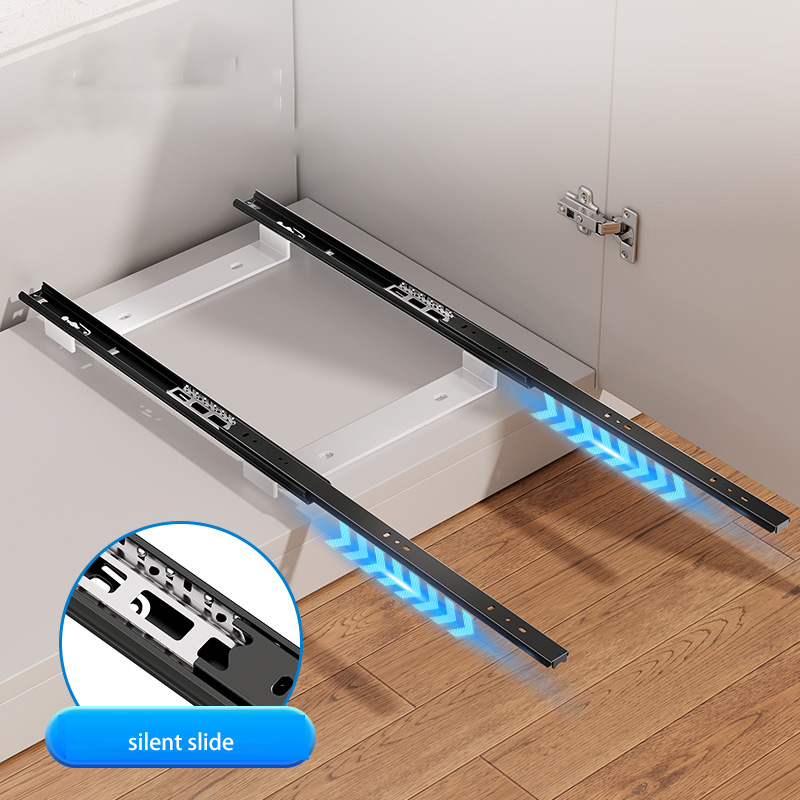 JJT [Miễn Phí Vận Chuyển]Giá đĩa nhà bếp tủ bếp được xây dựng trong Pull-out món ăn tách giá lưu trữ hộ gia đình ngăn kéo Bộ đồ ăn giá giữ ly