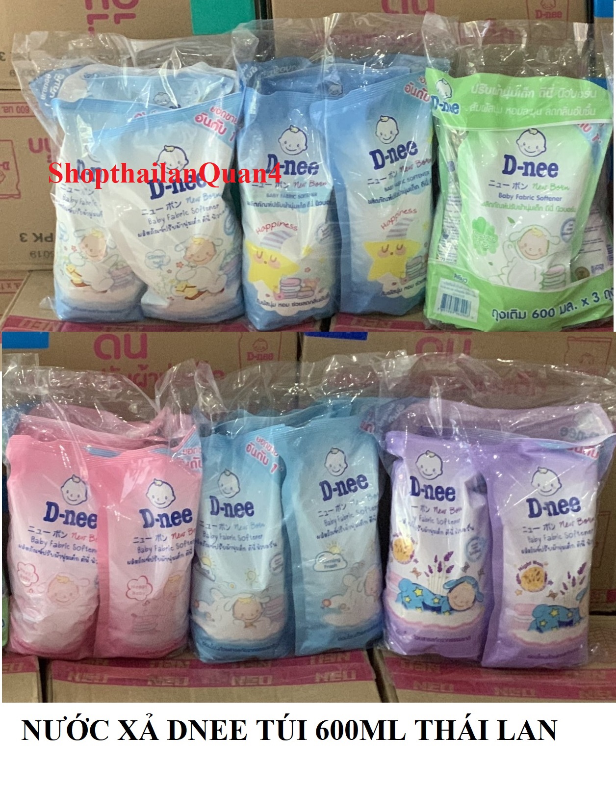 HCM- NƯỚC XẢ DNEE TÚI 600ML THÁI LAN HSD 2026