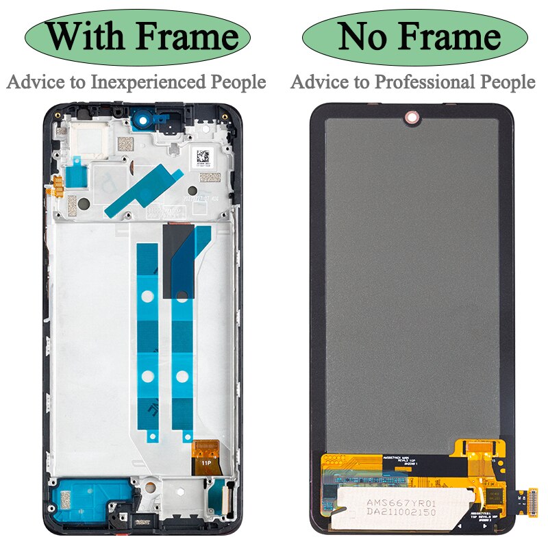 2201116TG Display Lcd Originale Per Redmi Note 11 Pro Display Touch Screen Digitizer Panel Assembly Per Note 10 Pro