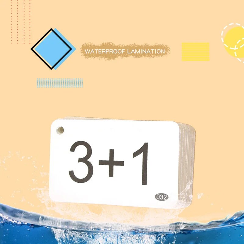 Children's Arithmetic Card Kids Math Learning Book Addition And Subtraction Multiply And Divide Flash Card Educational Toys