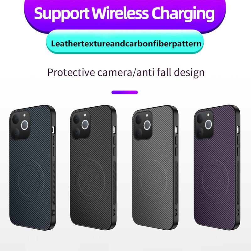 Phone%20case%20Realme%20Note%2070T%20/%20Note%2070%20Carbon%20Fiber%20magsafe%20Silicone%20Anti-fingerprint%20Shockproof%20Business%20Protection%20Back%20cover%20Realme%20Narzo%2080%20Lite%20T%20case%20-%20Image%205