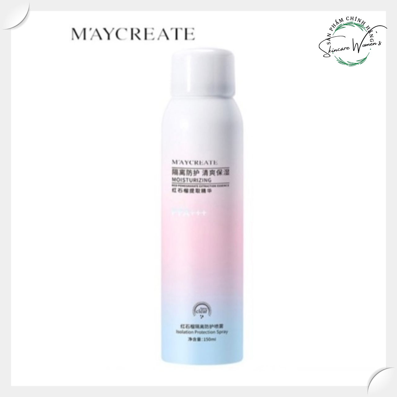 Xịt chống nắng MayCreate nâng tông 150ml