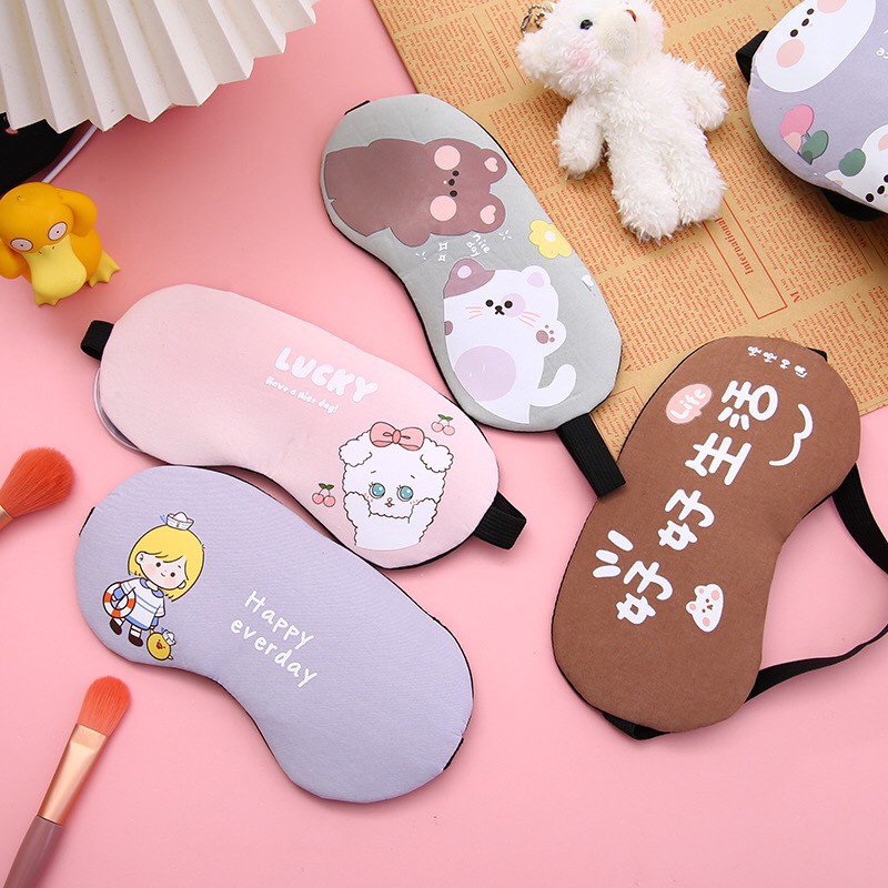 Bịt Mắt Che Mắt Ngủ Có Túi Gel Massage