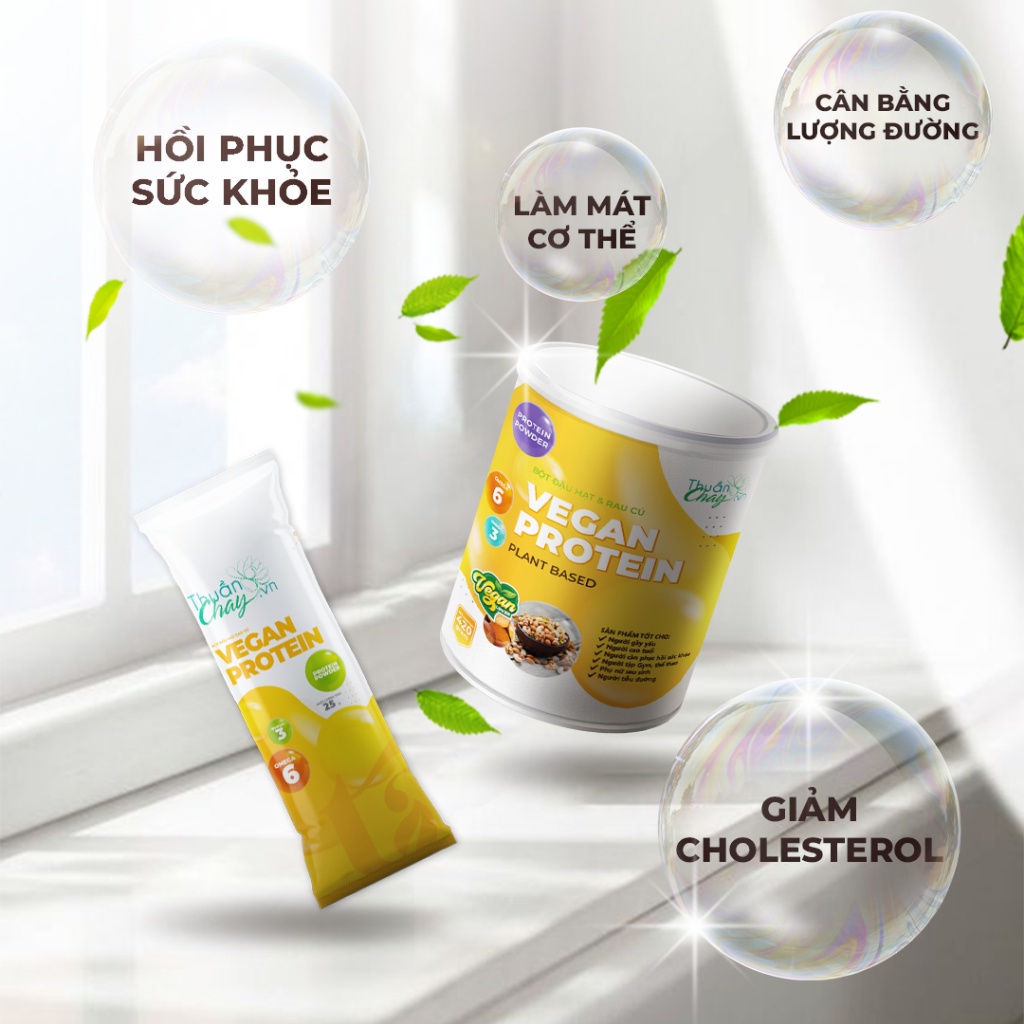 Vegan Protein Lon Thuần Chay Không Đậu Nành (420g)