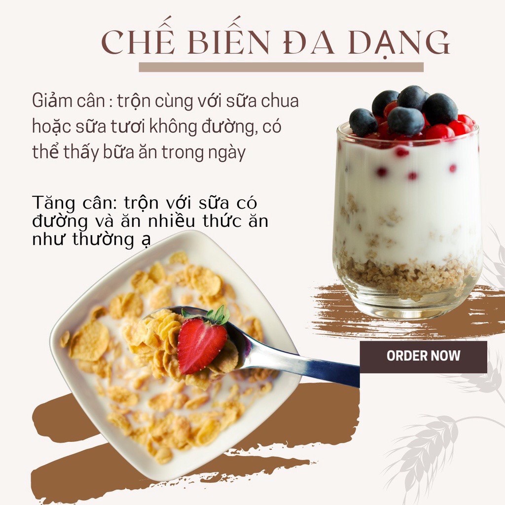 500g GRANOLA Hạt ngũ cốc dinh dưỡng ( Không có ÓC CHÓ )