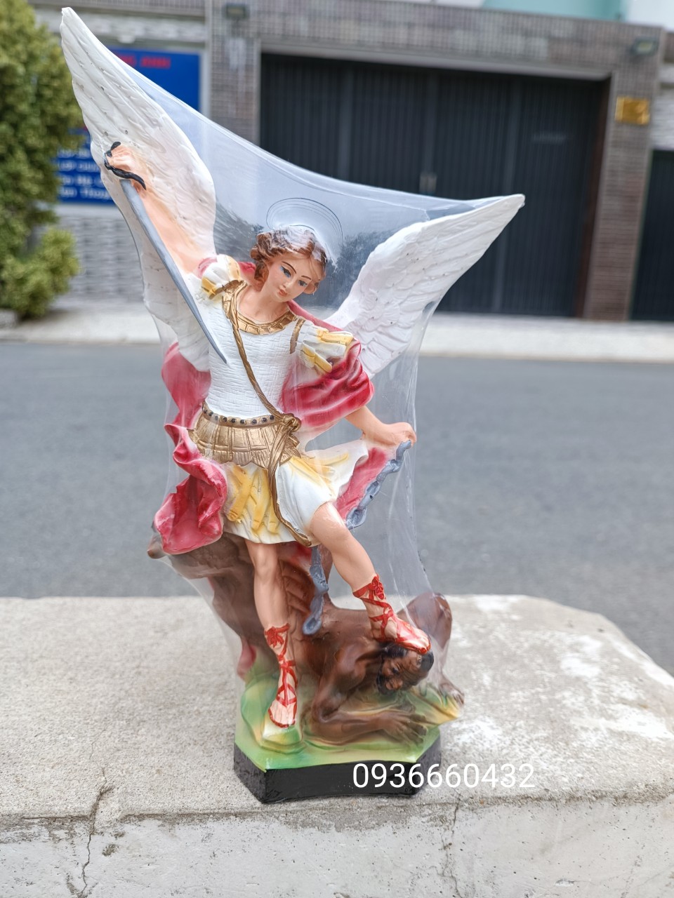 Tượng tổng lãnh thiên thần Michael 30cm tượng công giáo composite