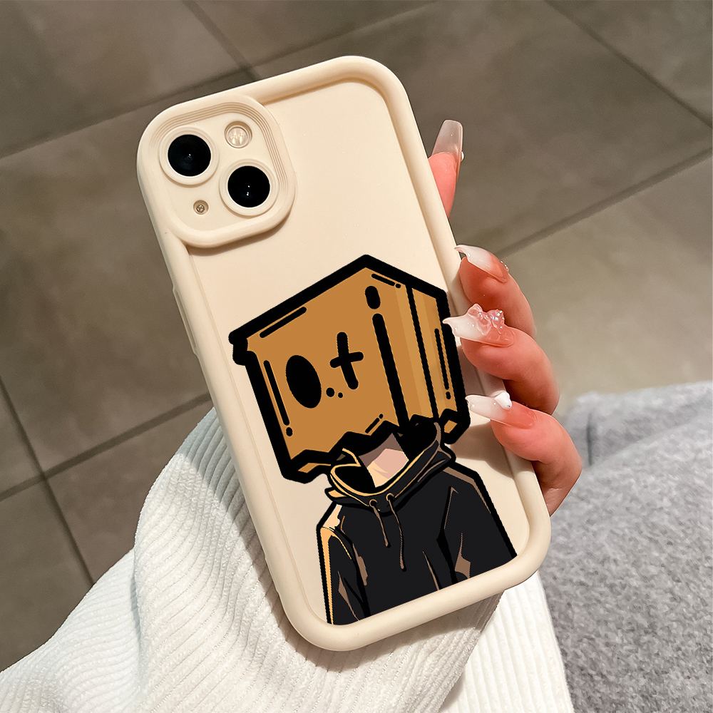 UCUC for Infinix Note 12 G96 Back Cover Love Lonely Box Man Ladder Camera Soft Rubber Phone Case. 