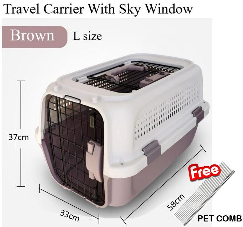 [SG SELLER] Pet Travel Carrier Pets Porter HeavyDuty Pet Carrier Pet