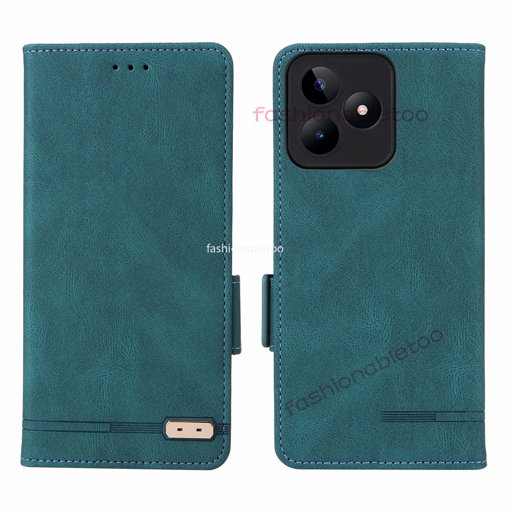 Bằng da nắp gập Ốp điện thoại cho realme C51 realmec51 realme C53 realmec53 khung vỏ vỏ lưng chống sốc