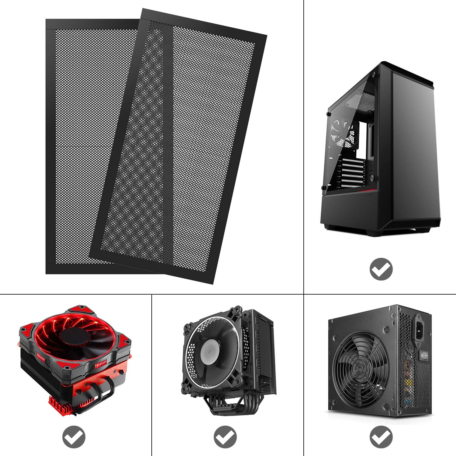 【Big savings】 Coolcirc Dust Filter For Computer Cooler Fan 12x36cm ...