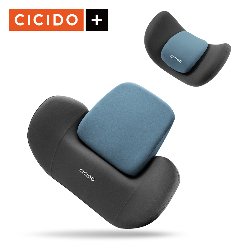 Set headrest neck pillow and backrest cicido high grade rubber non ultra elastic hồi-gối headrest and back cicido designs sport for cars
